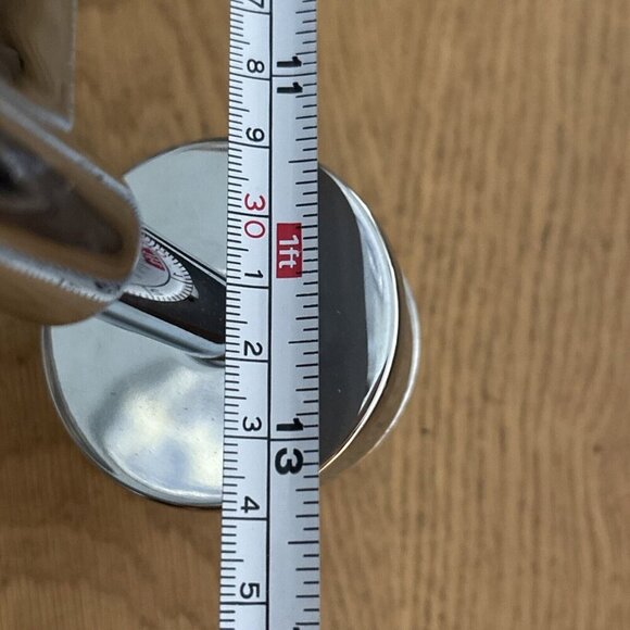 West Elm Sculptural Double Sconce Polished Nickel Clear Globe Bathroom light - Picture 15 of 16